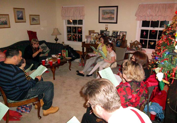 Family Christmas Party 2012 - Carroling