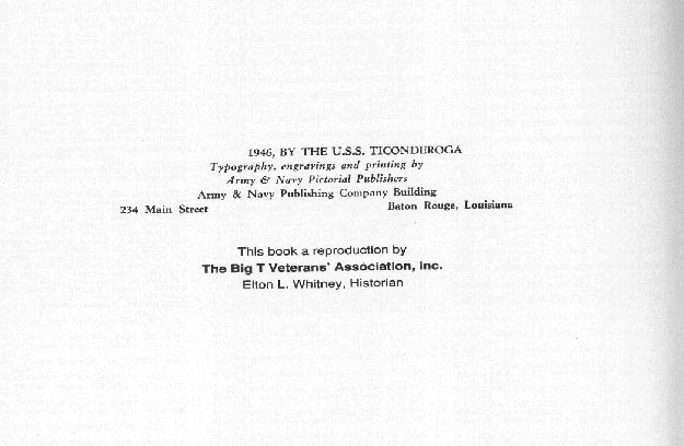 Ticonderoga CV-14 Book info