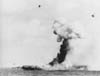 January 21 1945 USS Ticonderoga CV-14 after being hit by two Kamikaze aircraft off Formosa Taiwan